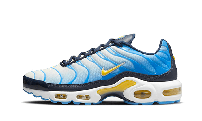 NikeĀ® Air Max Plus University Blue Topaz Gold