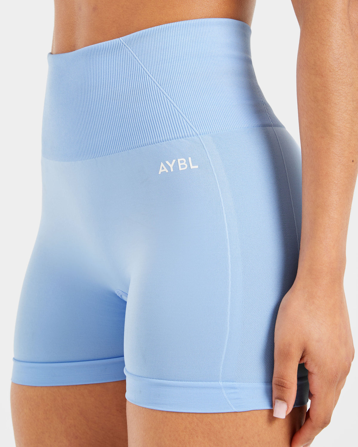 Empower Seamless Shorts - Sky Bleu
