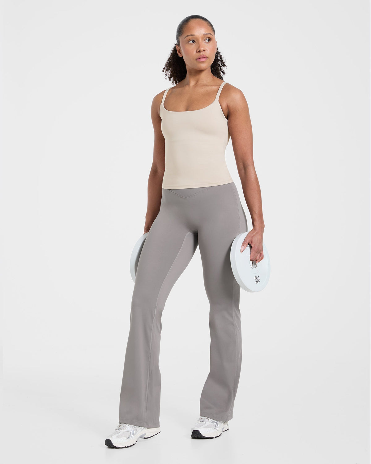 Sculpt Wrap Flared Leggings - Smoke Gris