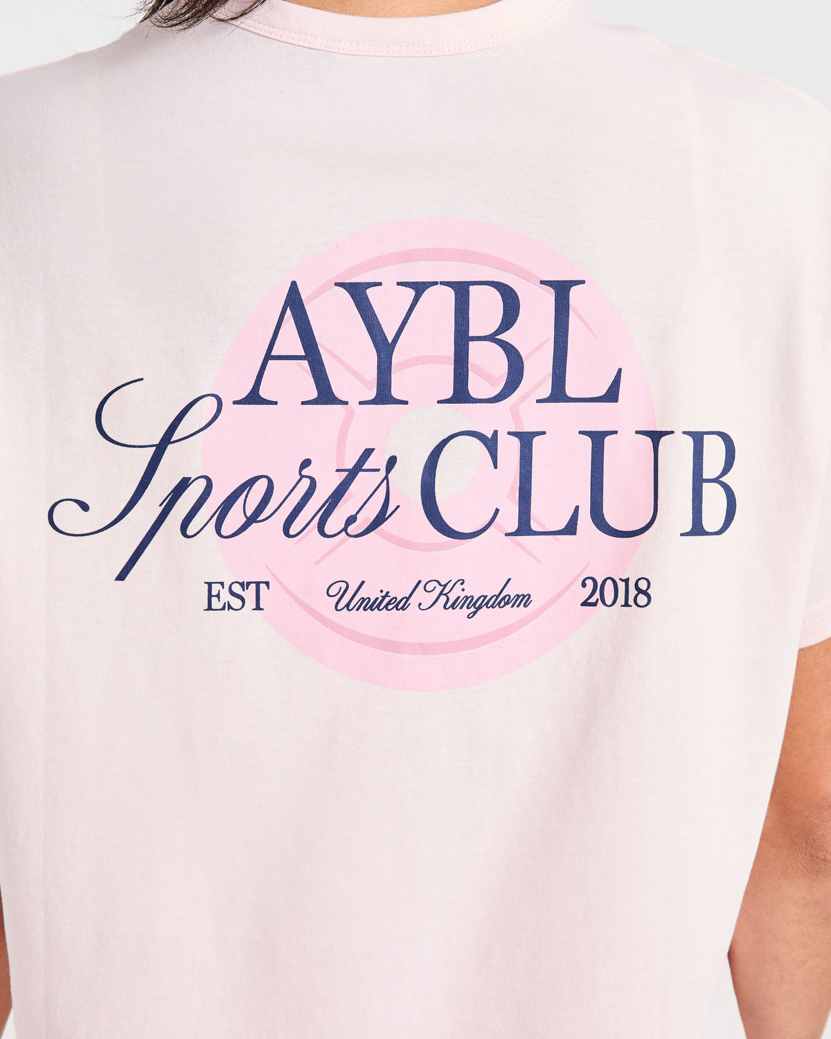 AYBL Sports Club Script Oversized T Shirt - Rose