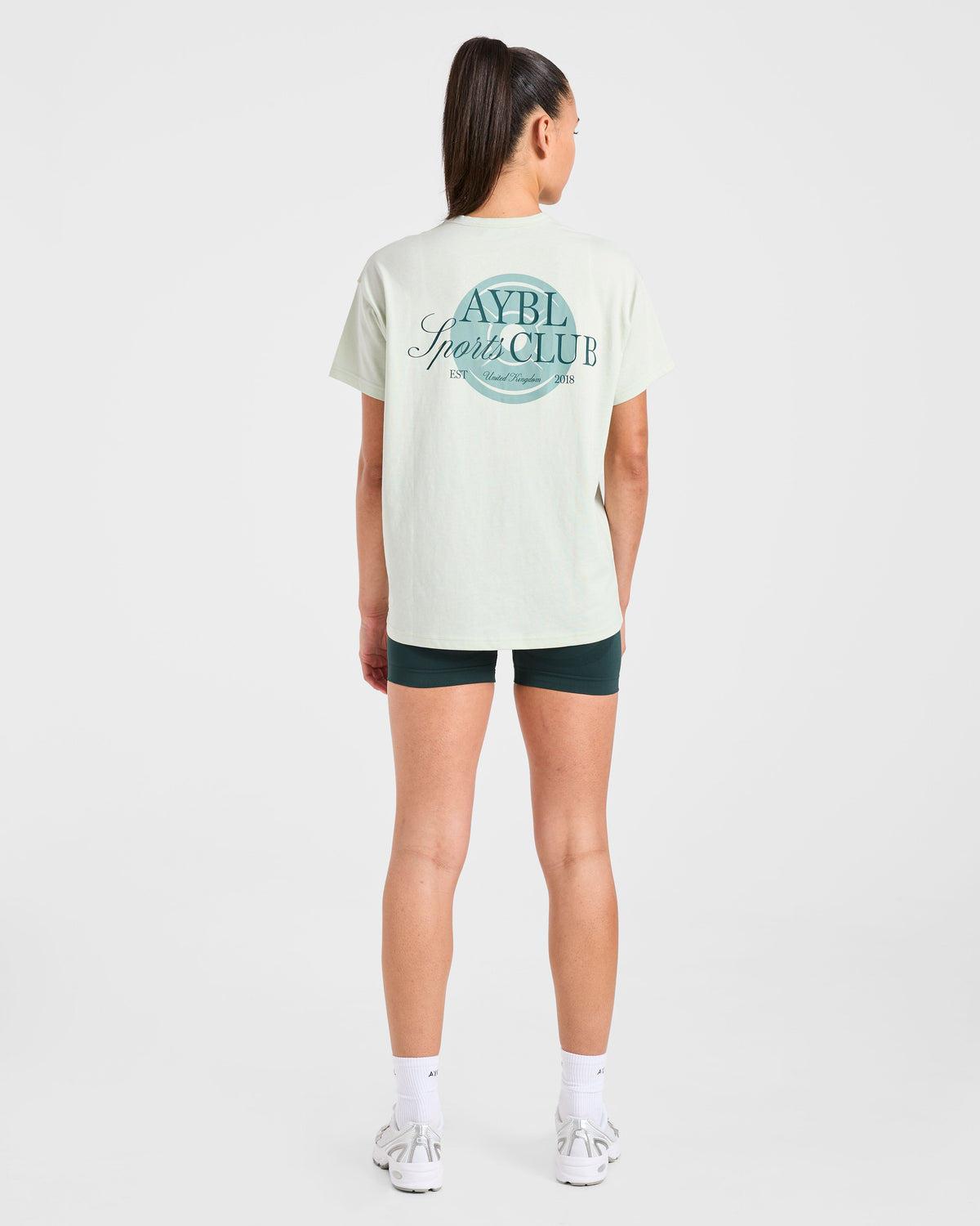 AYBL Sports Club Script Oversized T Shirt - Vert