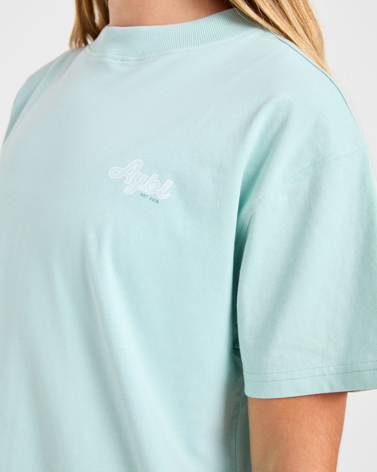 Sports Wellness Oversized T Shirt - Aqua Vert