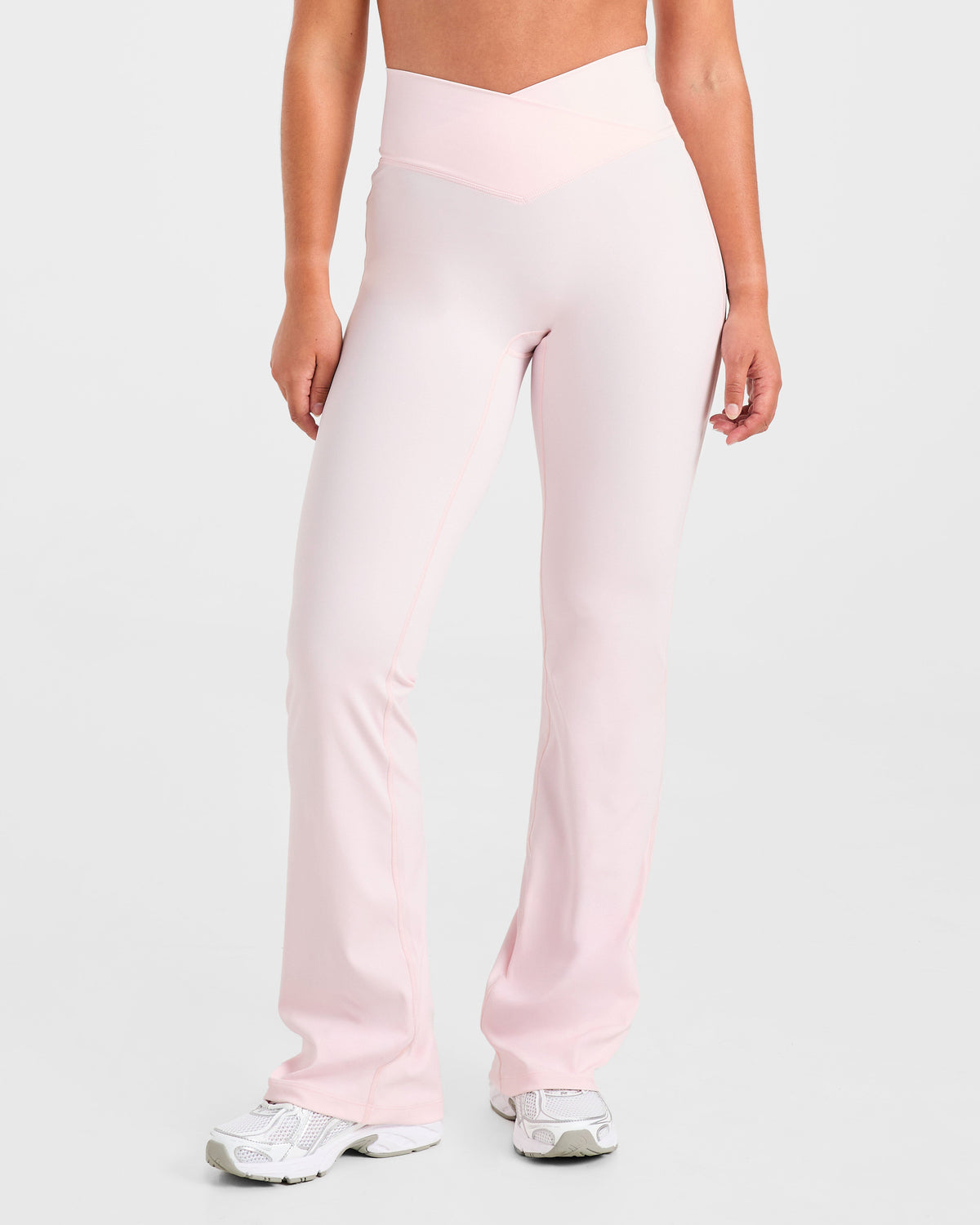 Sculpt Wrap Flared Leggings - Iced Rose