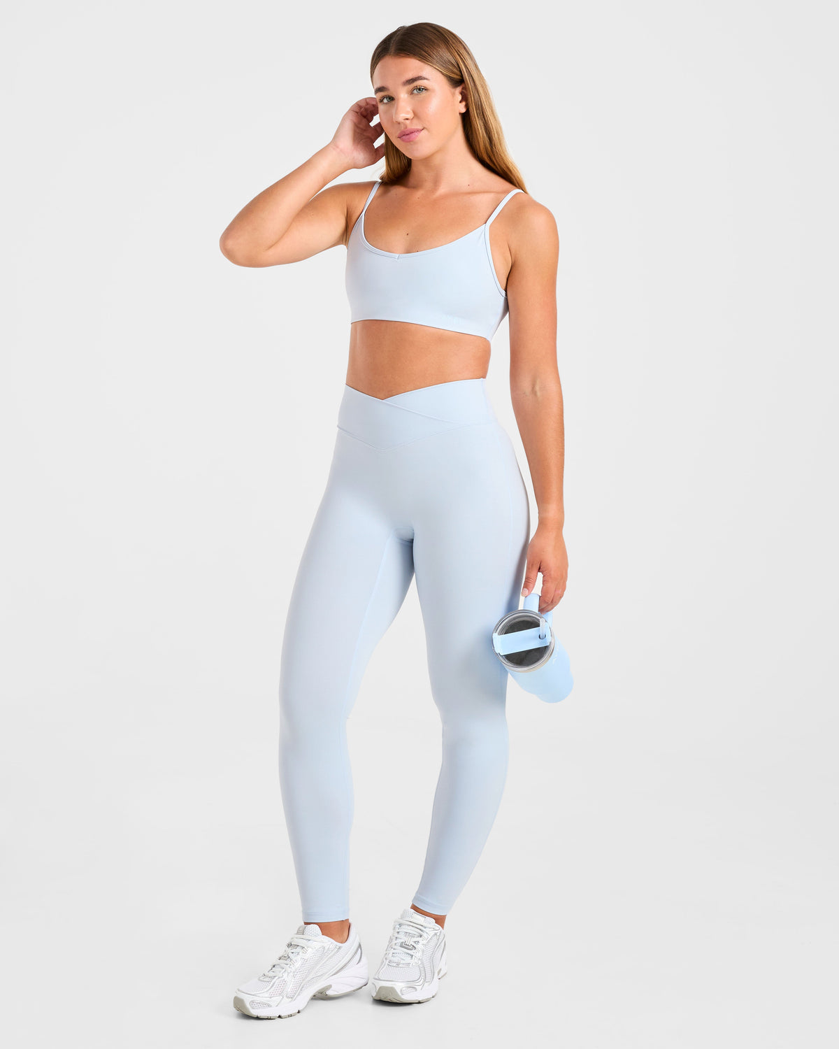 Sculpt Wrap Leggings - Iced Bleu