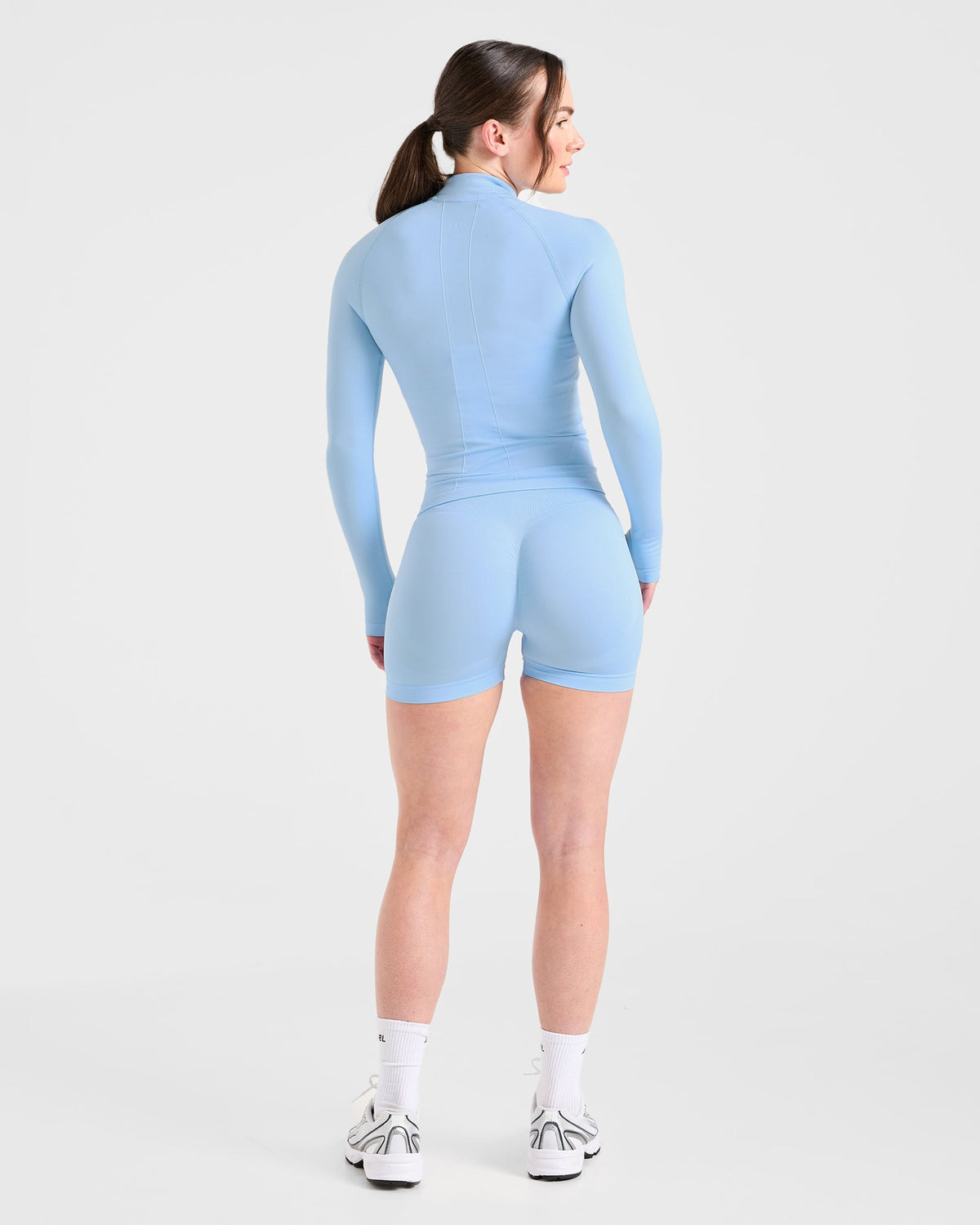 Empower Seamless Full Zip Jacket - Sky Bleu