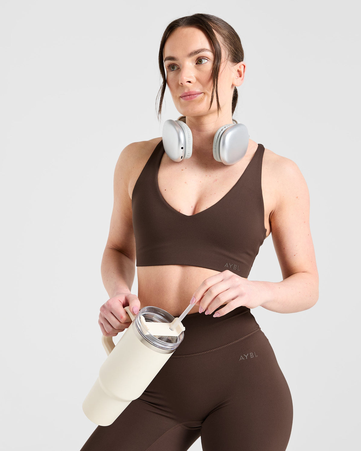 Staple Sports Bra - Marron