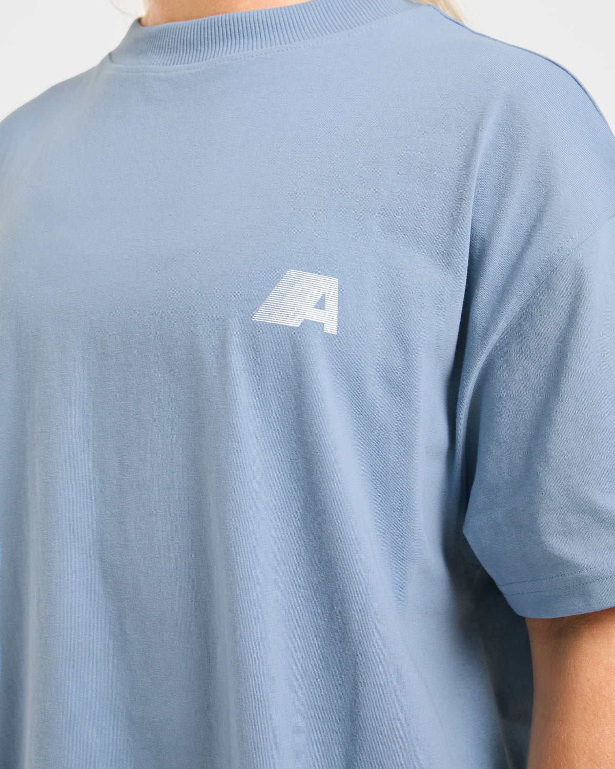 Retro Athletics Oversized T Shirt - Vintage Blue