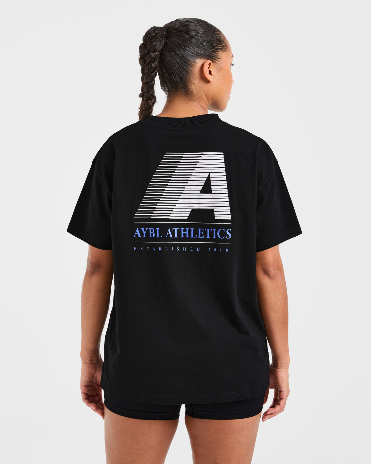 Retro Athletics Oversized T Shirt - Noir