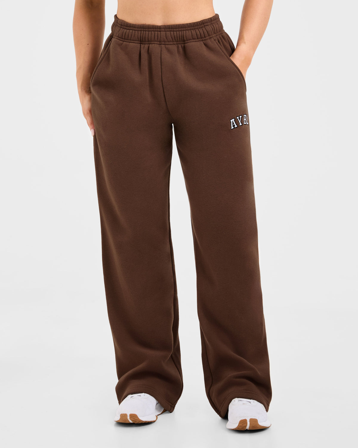 Varsity 2.0 Oversized Straight Leg Joggers - Marron