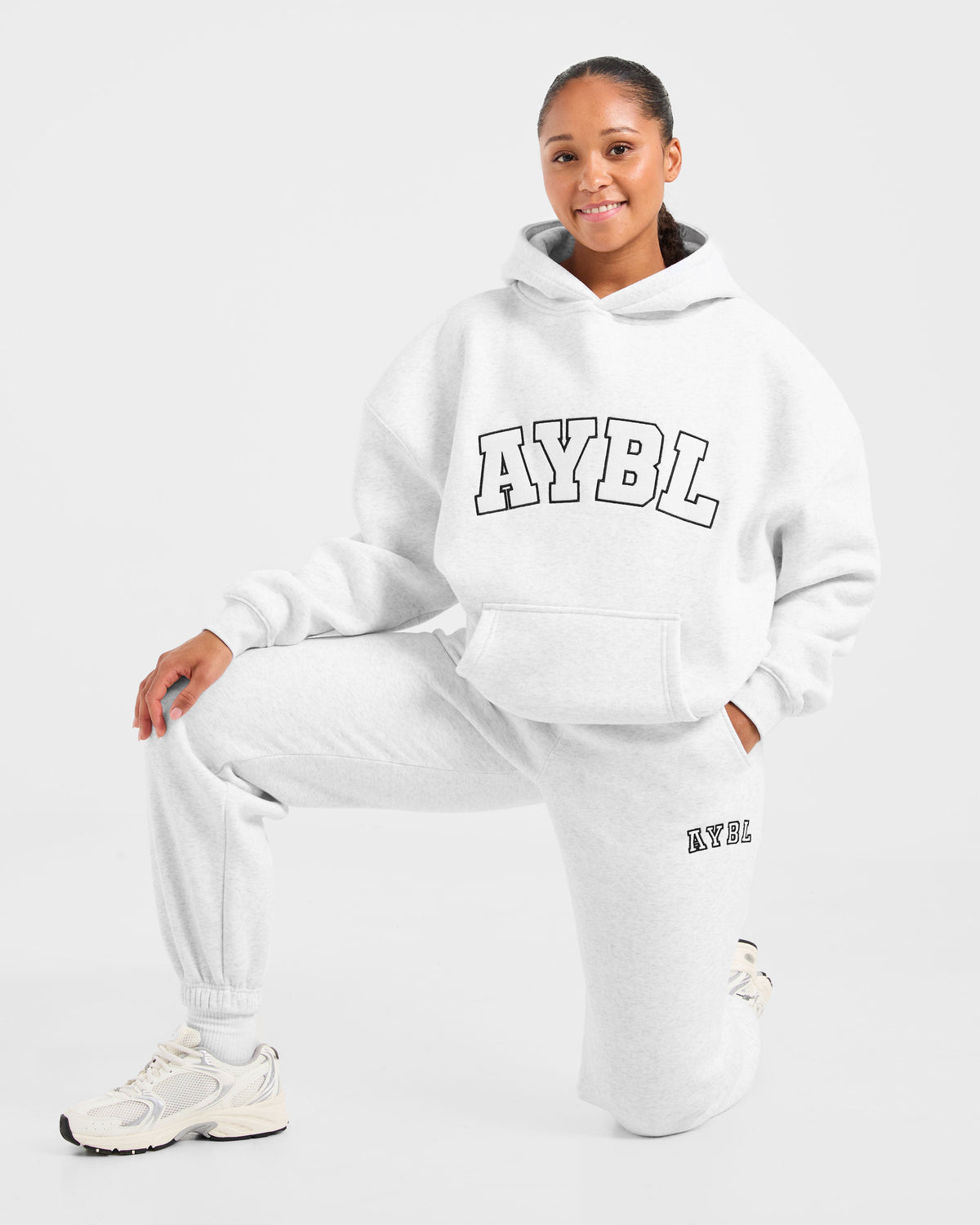 Varsity 2.0 Oversized Hoodie - Heather Gris