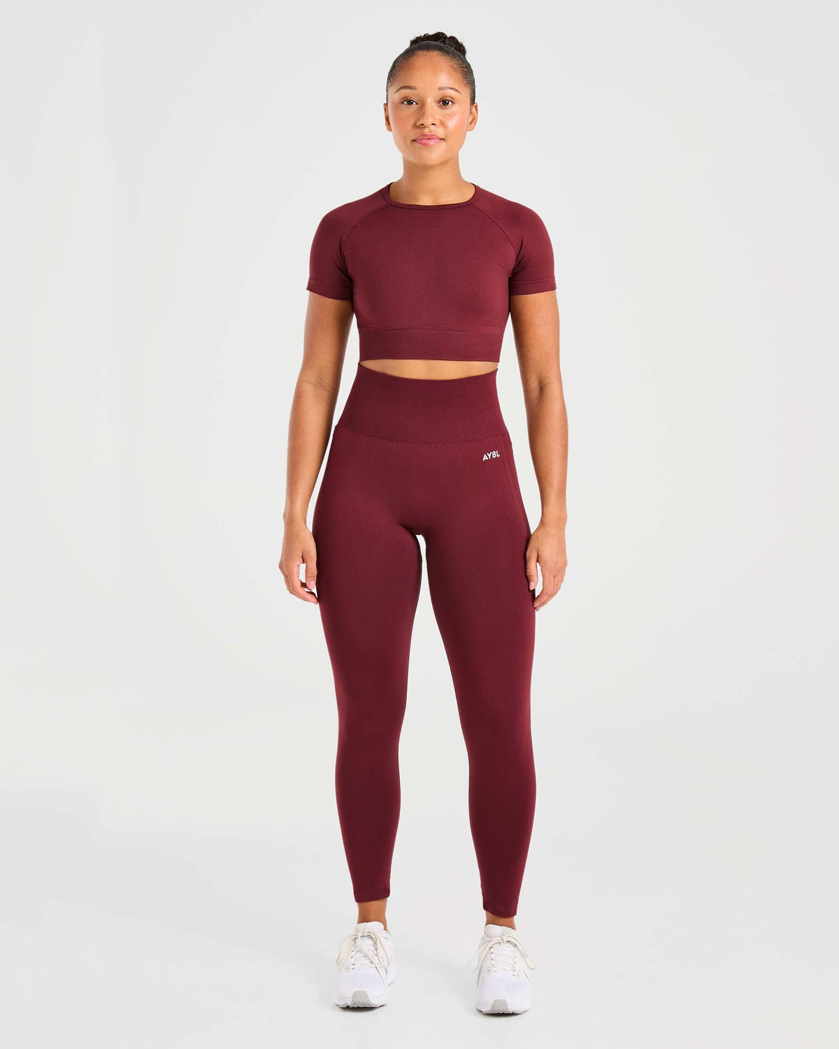 Empower Seamless Crop Top - Rouge Wine