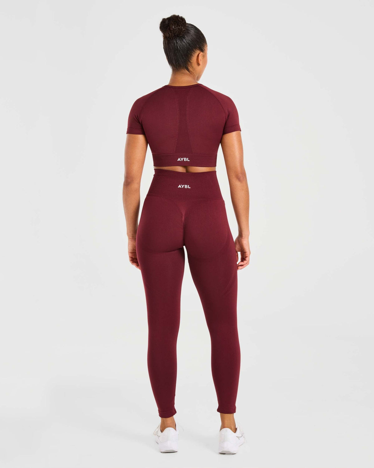 Empower Seamless Crop Top - Rouge Wine