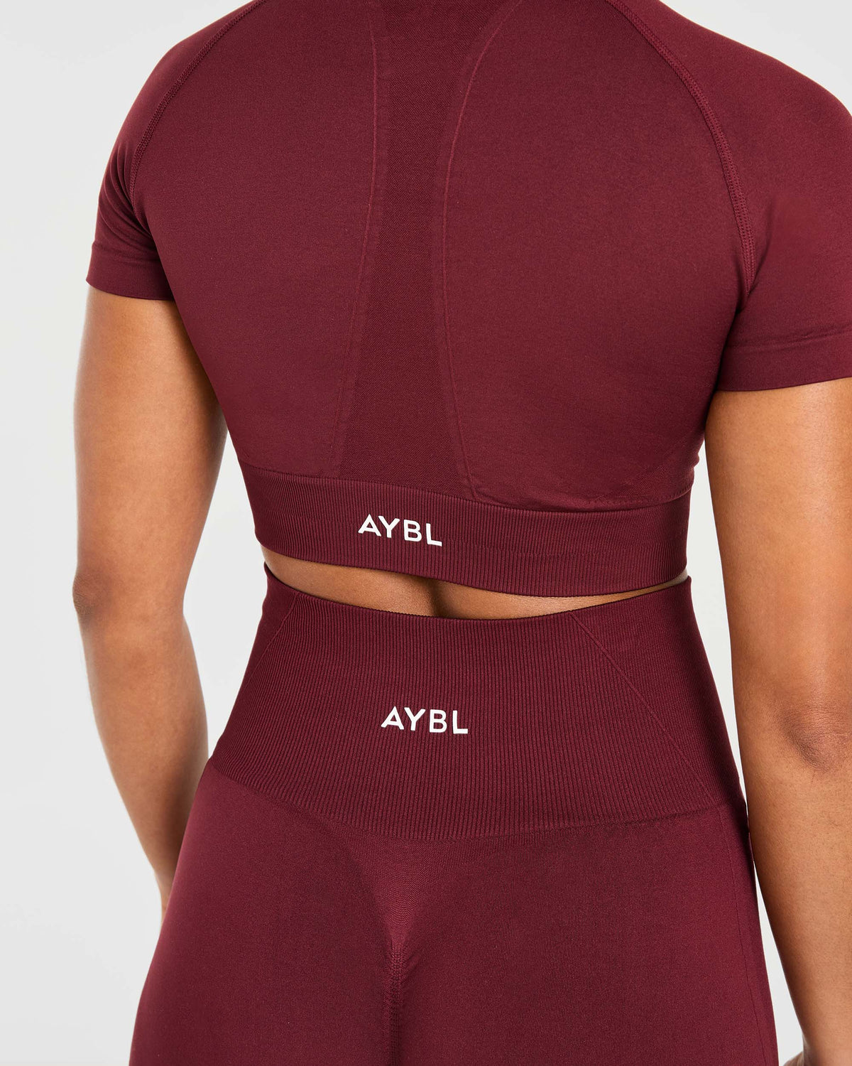 Empower Seamless Crop Top - Rouge Wine