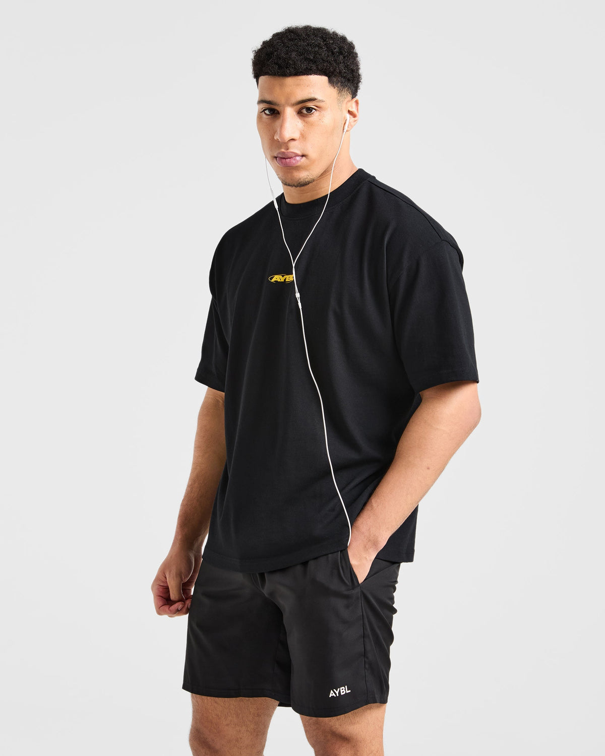 Orbit Oversized T Shirt - Noir/Jaune