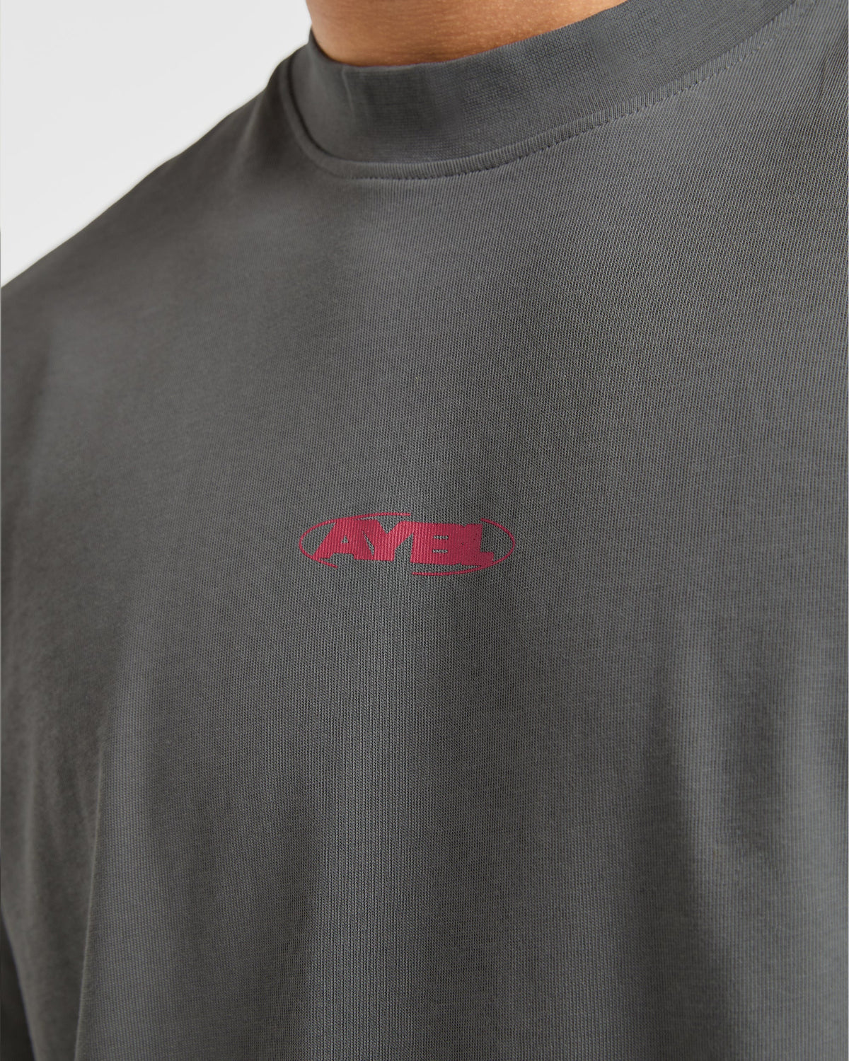 Orbit Oversized T Shirt - Charcoal/Rouge