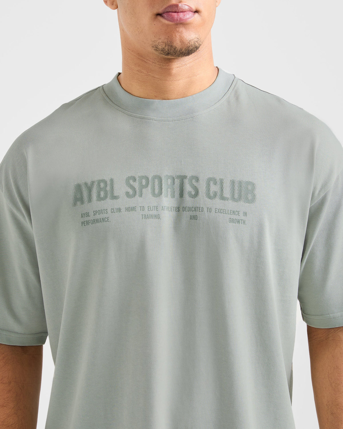 Sports Club Dot Oversized T Shirt - Vert Mist