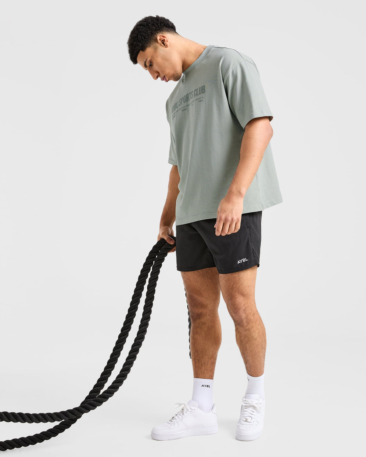 Sports Club Dot Oversized T Shirt - Vert Mist