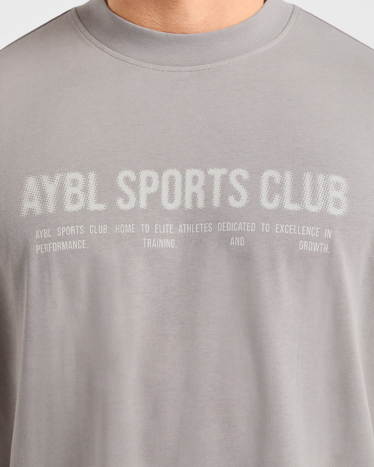 Sports Club Dot Oversized T Shirt - Cloud Gris