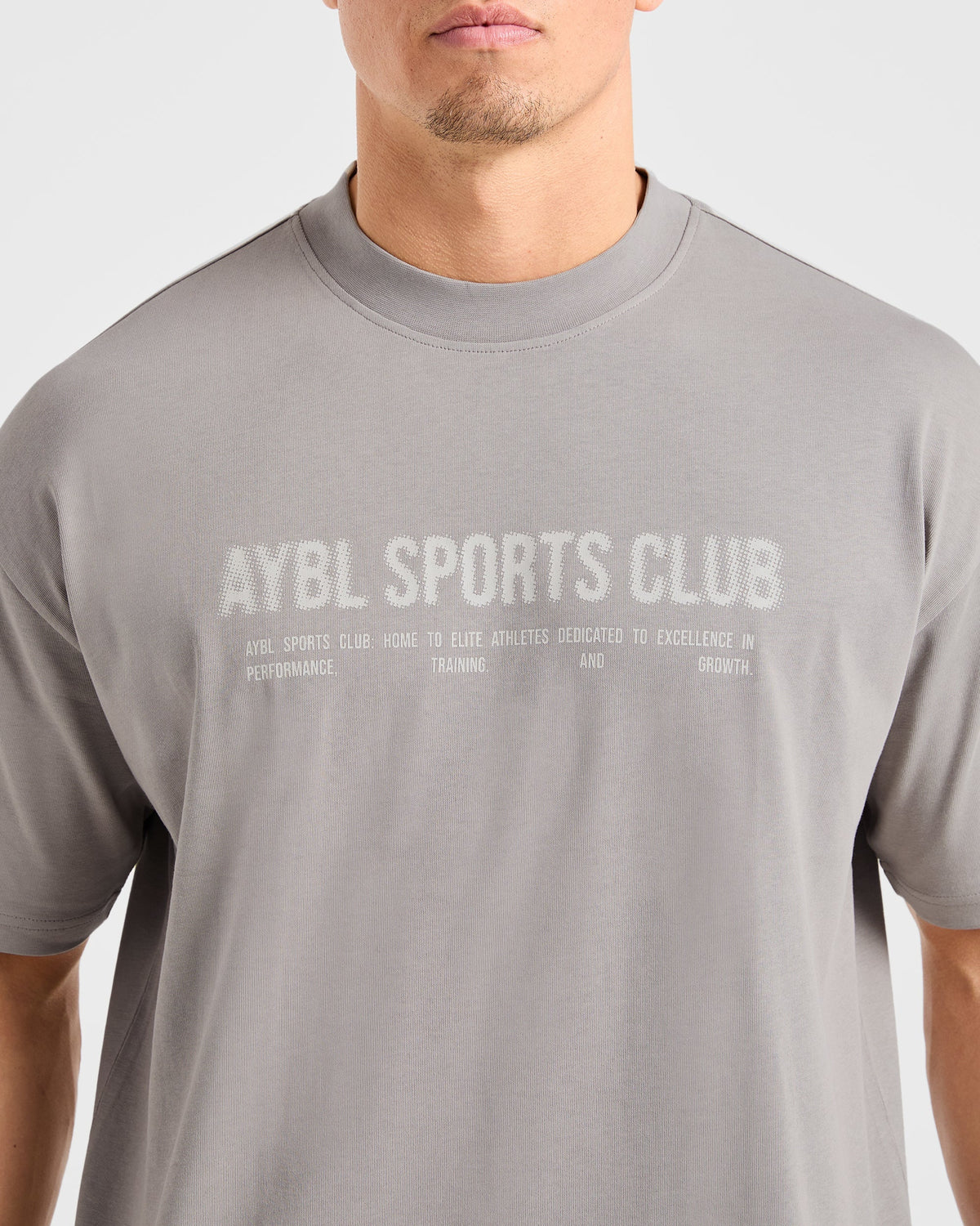 Sports Club Dot Oversized T Shirt - Cloud Gris