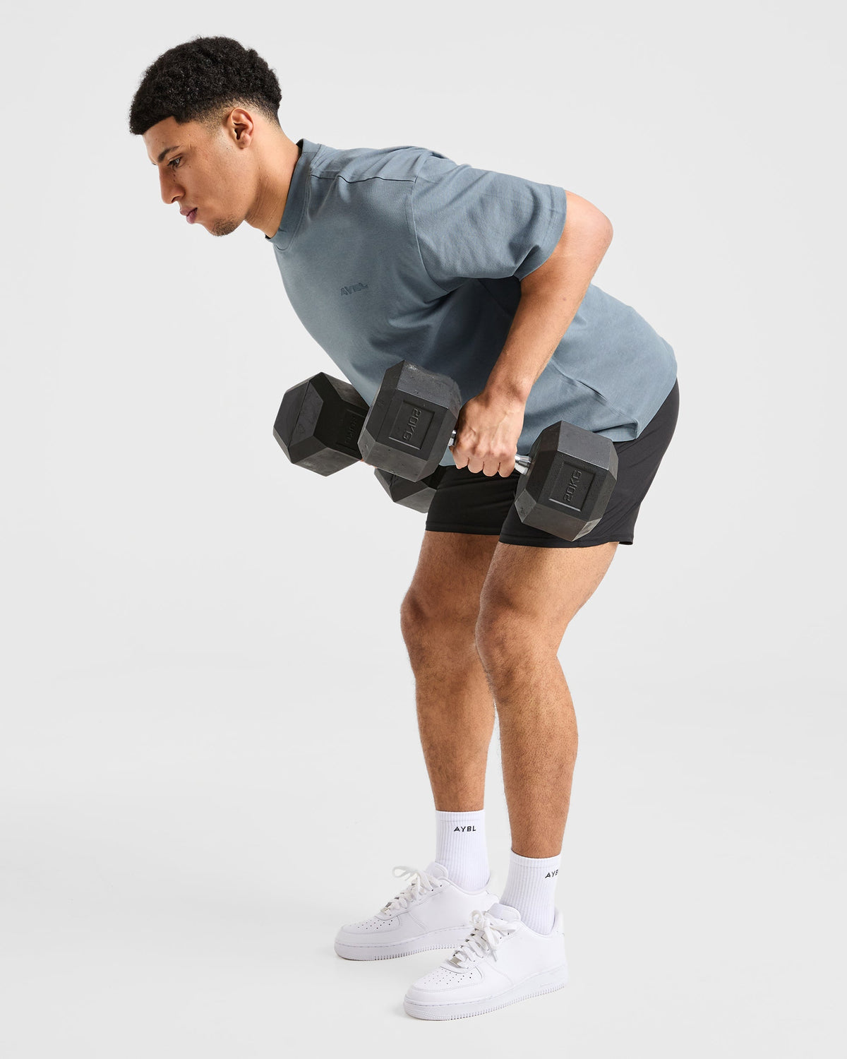 Blur Oversized T Shirt - Steel Bleu