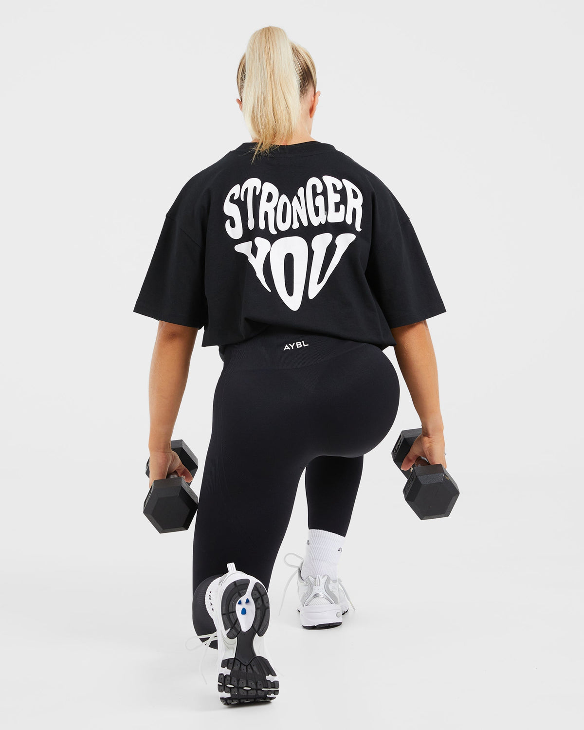 Stronger You Oversized T Shirt - Noir