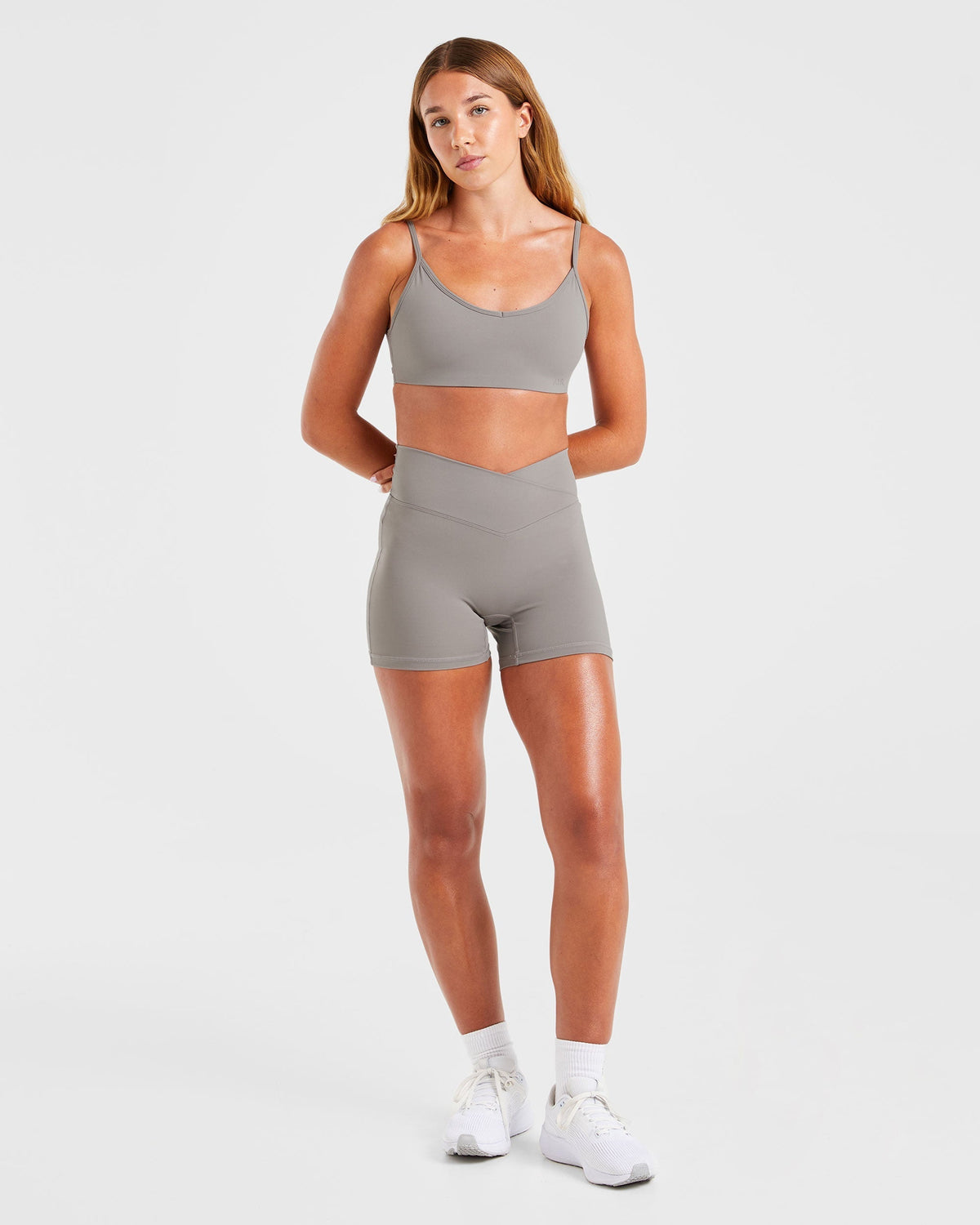 Sculpt Wrap Shorts - Smoke Gris