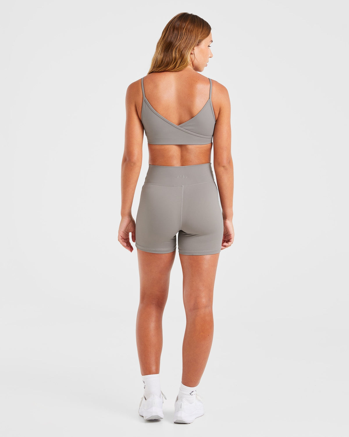 Sculpt Wrap Shorts - Smoke Gris