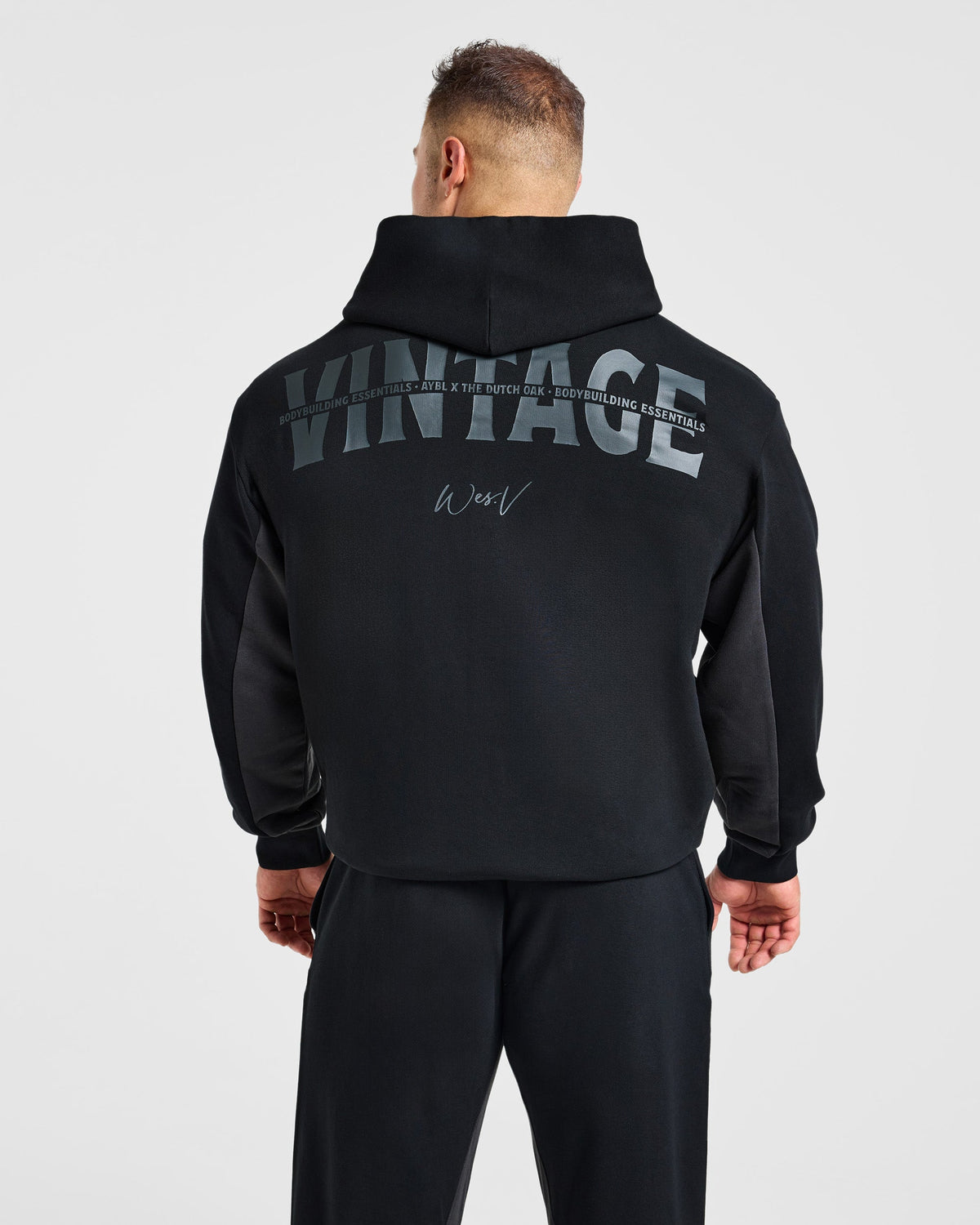 Wesley Vissers x Oversized Zip Up Hoodie - Noir