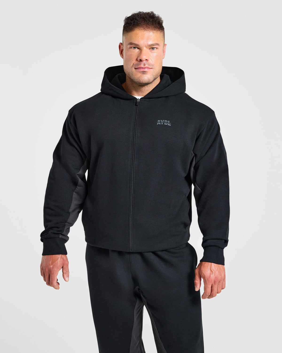 Wesley Vissers x Oversized Zip Up Hoodie - Noir