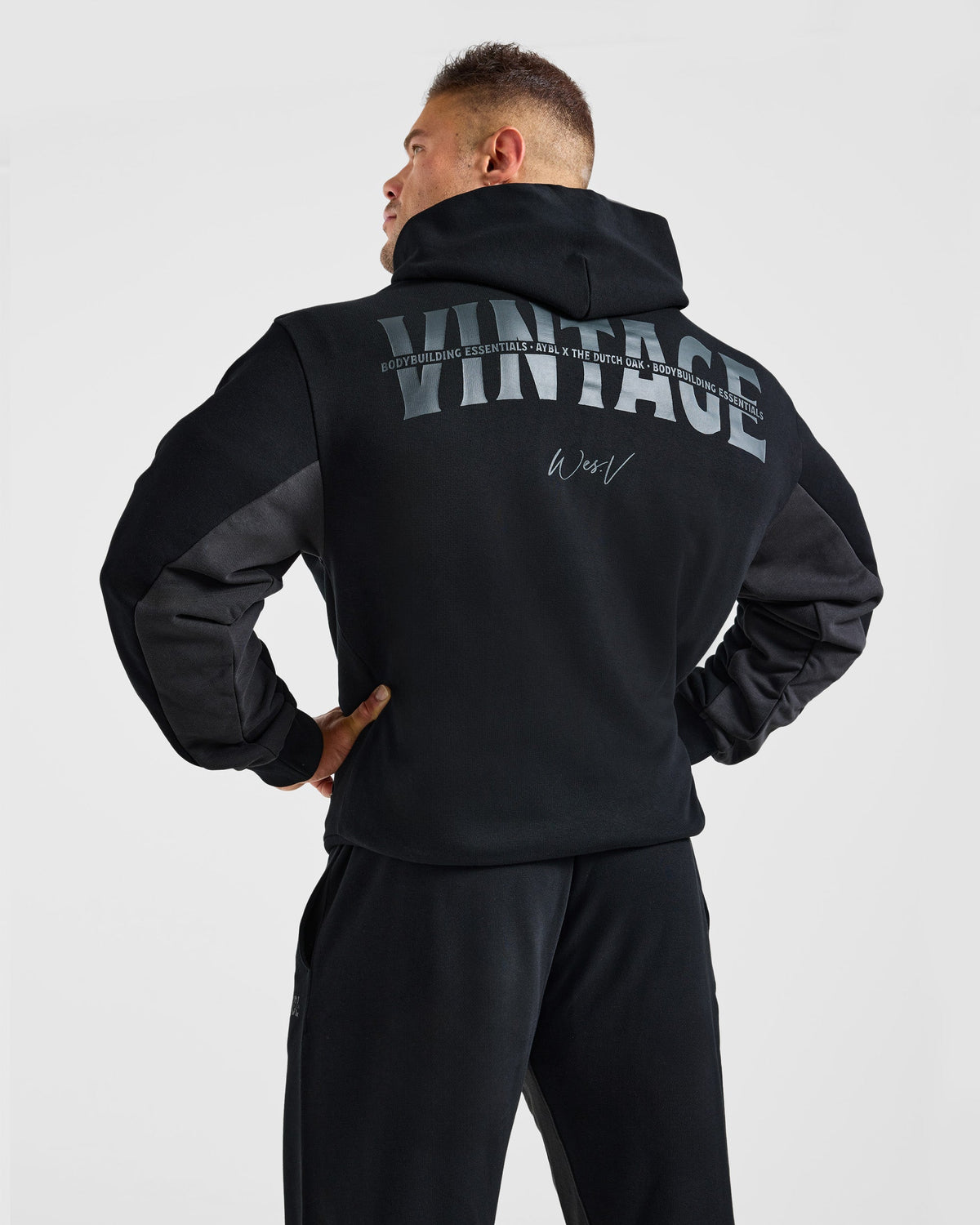 Wesley Vissers x Oversized Zip Up Hoodie - Noir