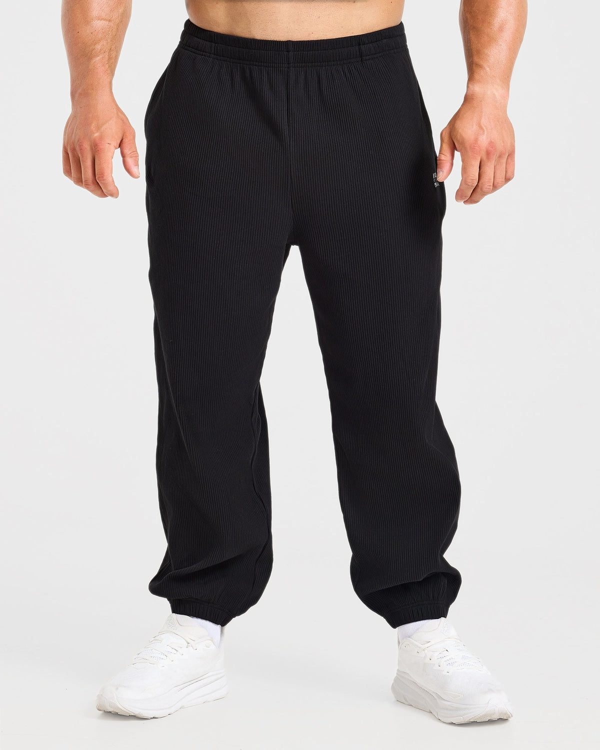 Wesley Vissers x Oversized Ribbed Joggers - Noir