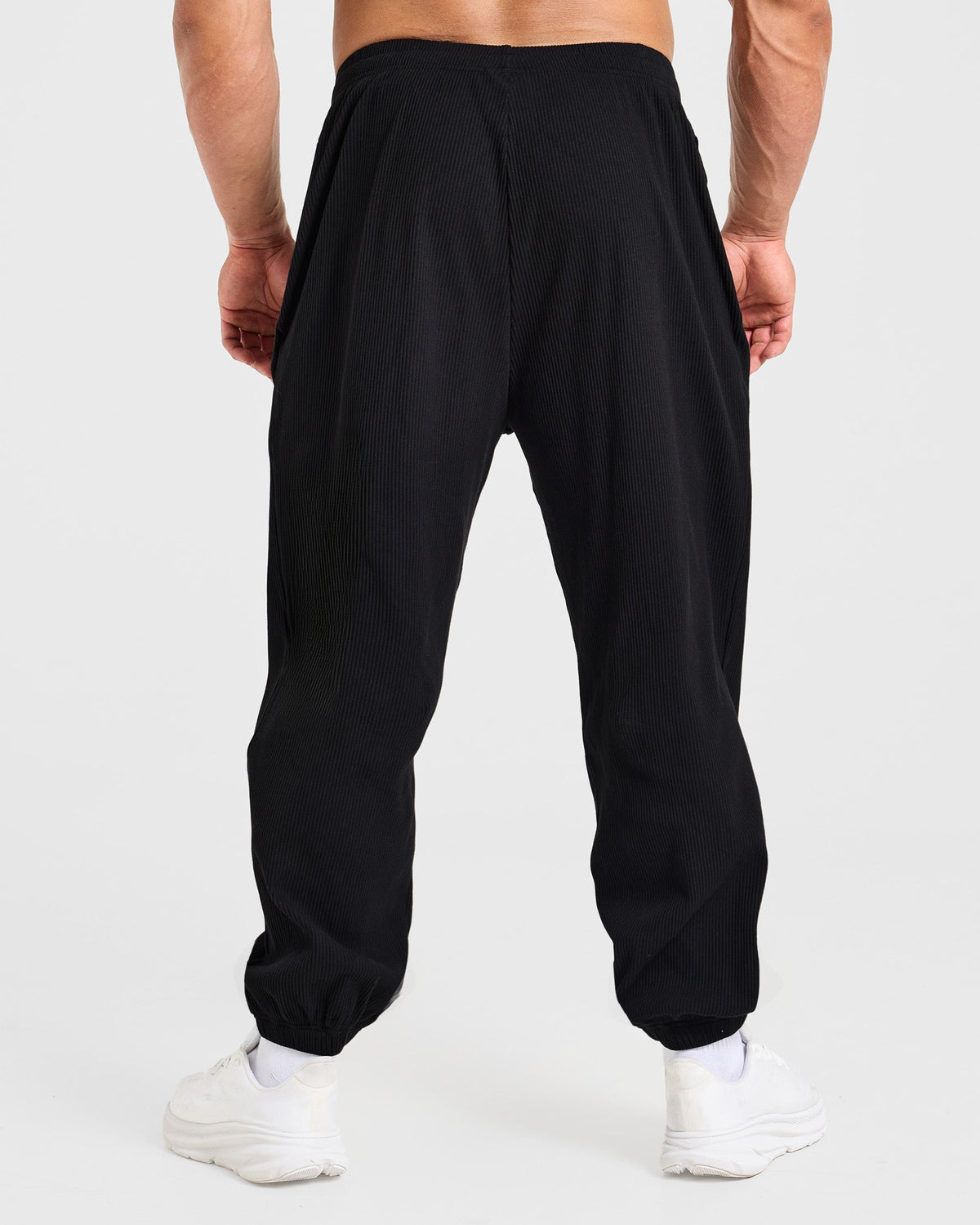 Wesley Vissers x Oversized Ribbed Joggers - Noir