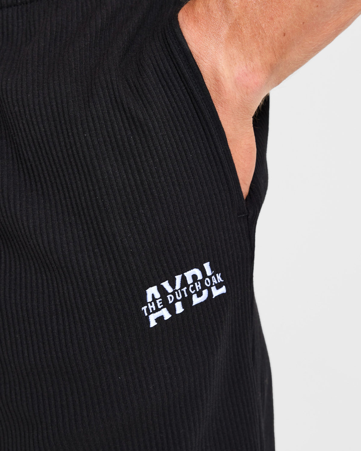 Wesley Vissers x Oversized Ribbed Joggers - Noir