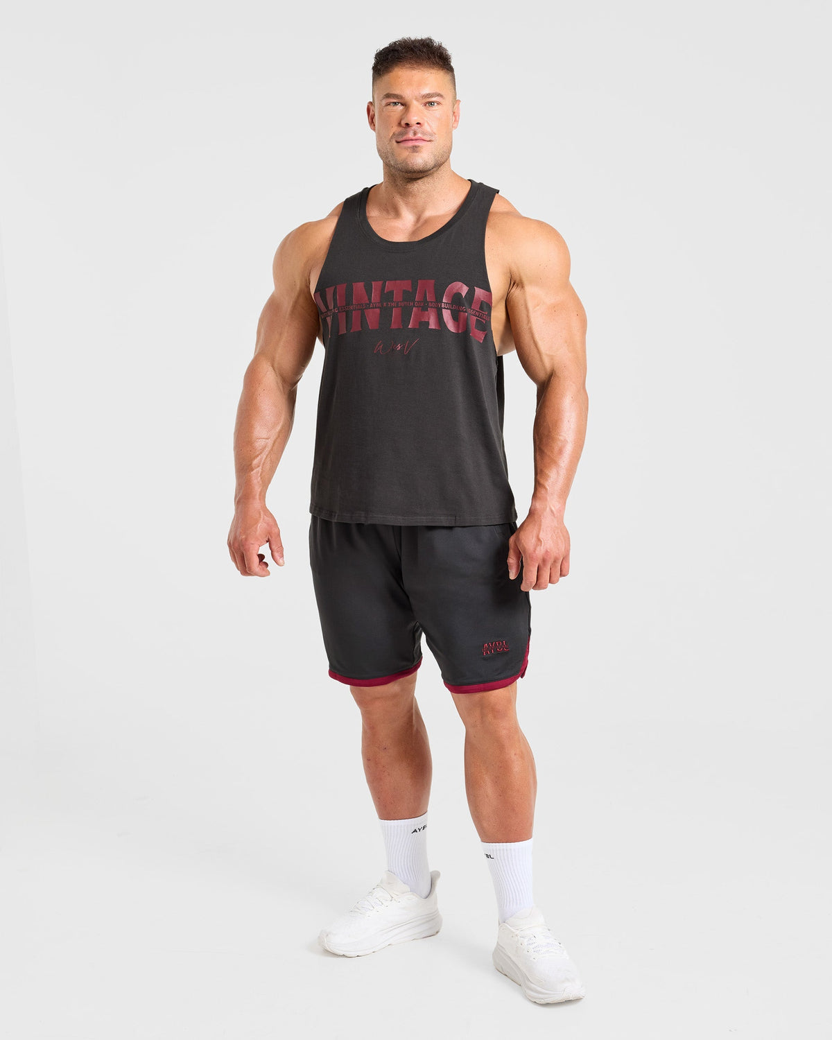 Wesley Vissers x Old School Contrast Shorts - Charcoal