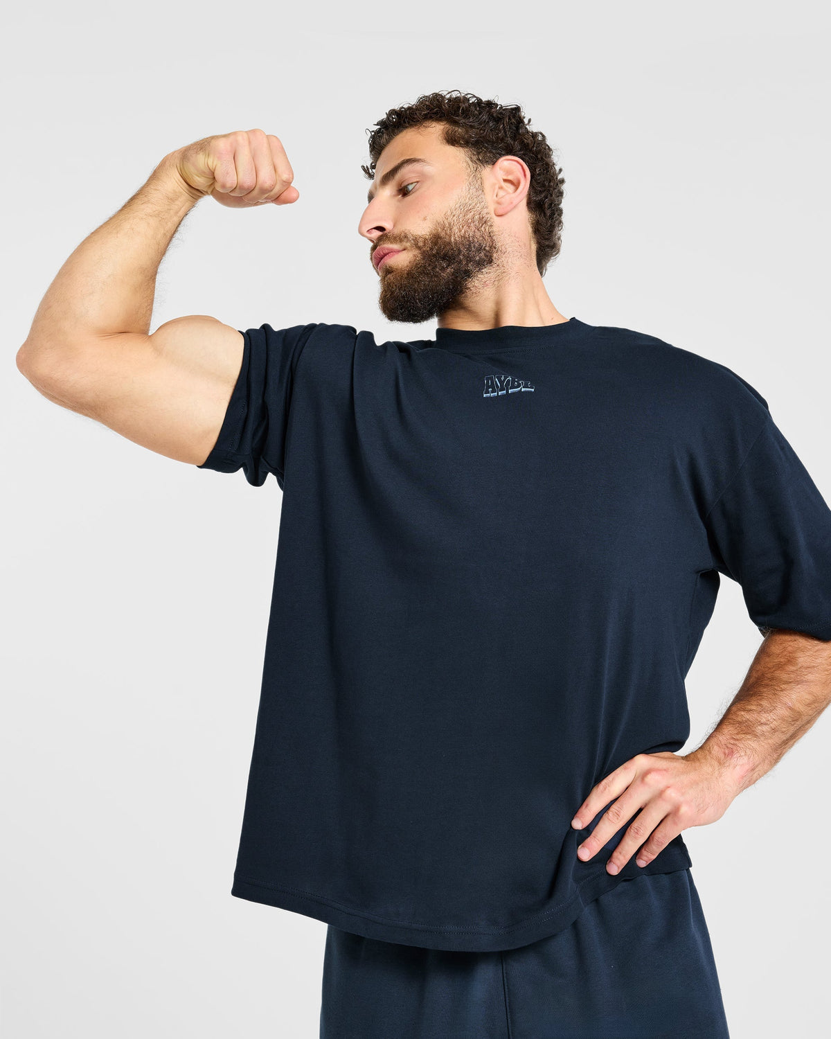 Wesley Vissers x AYBL Iron Works Oversized T Shirt - Navy
