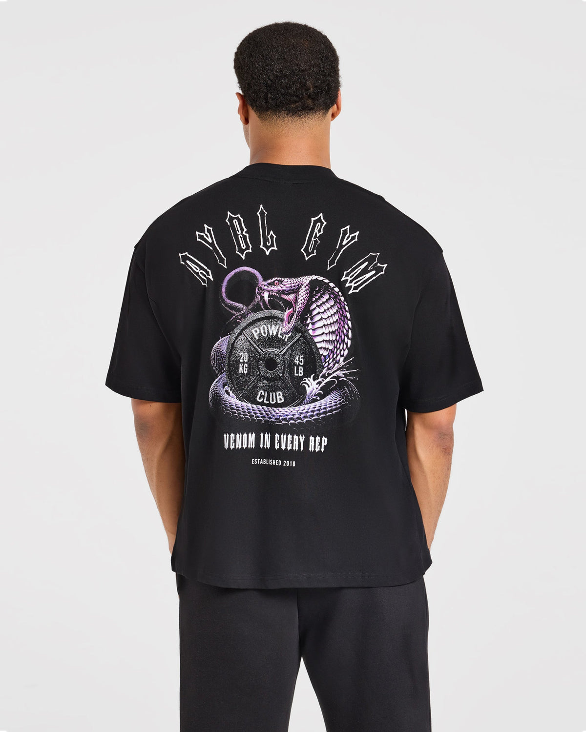 Venom In Every Rep Oversized T Shirt - Noir