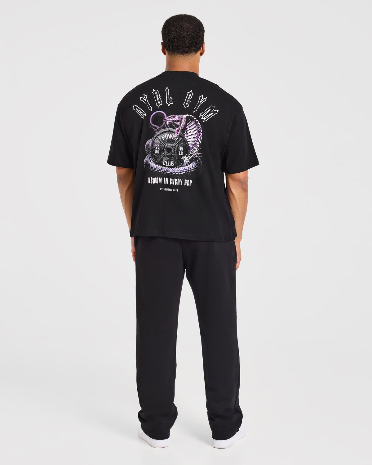 Venom In Every Rep Oversized T Shirt - Noir