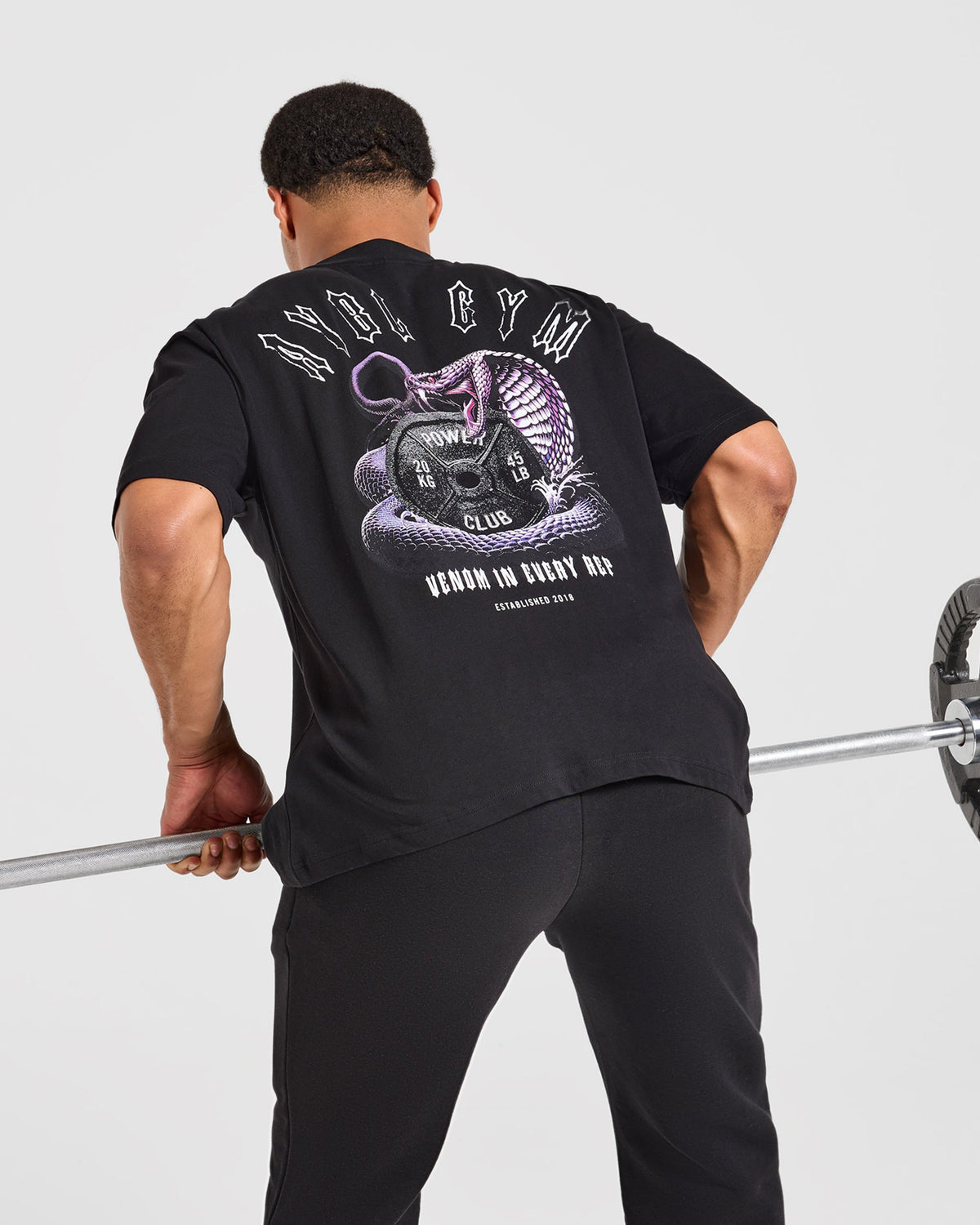 Venom In Every Rep Oversized T Shirt - Noir