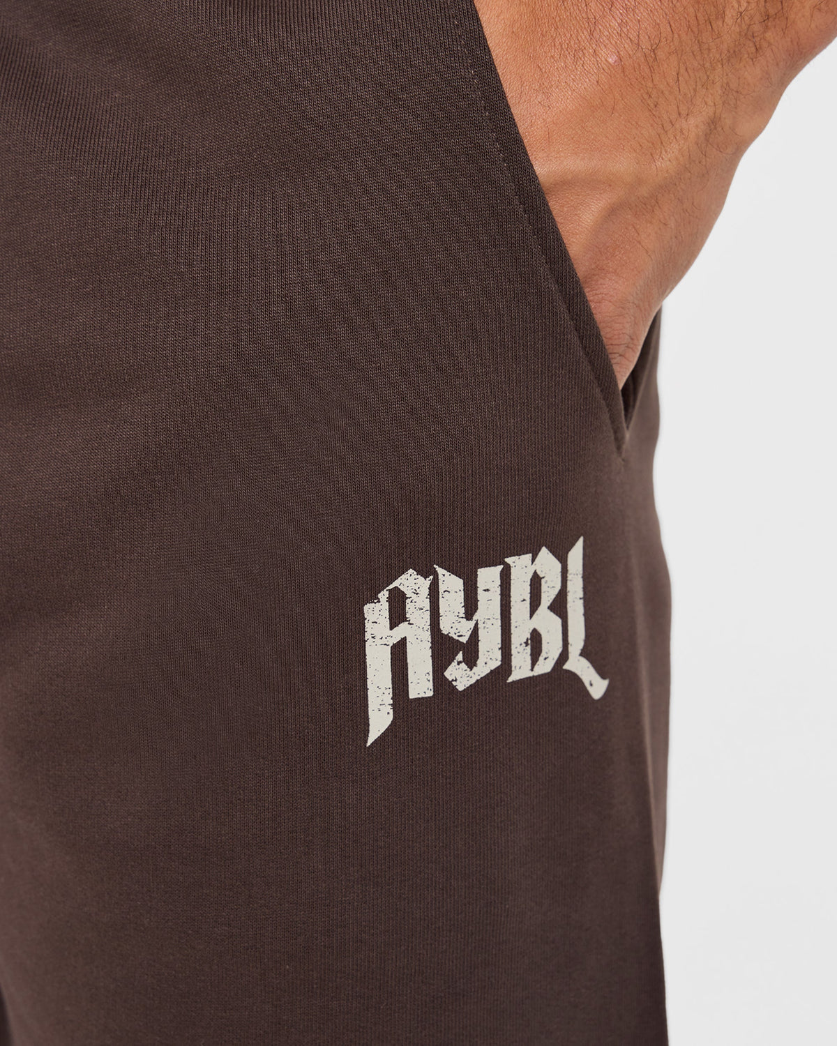 Heavy Lifting Gothic Oversized Joggers - Marron/Crème