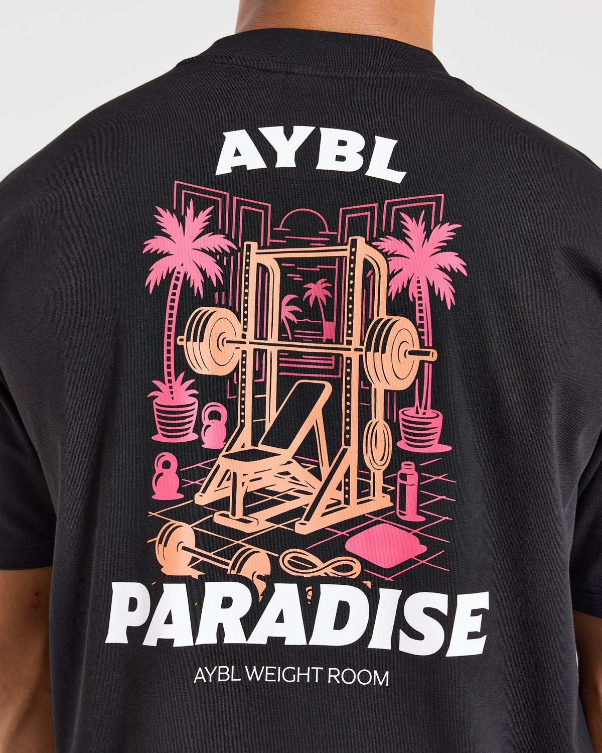 Iron Paradise Oversized T Shirt - Noir