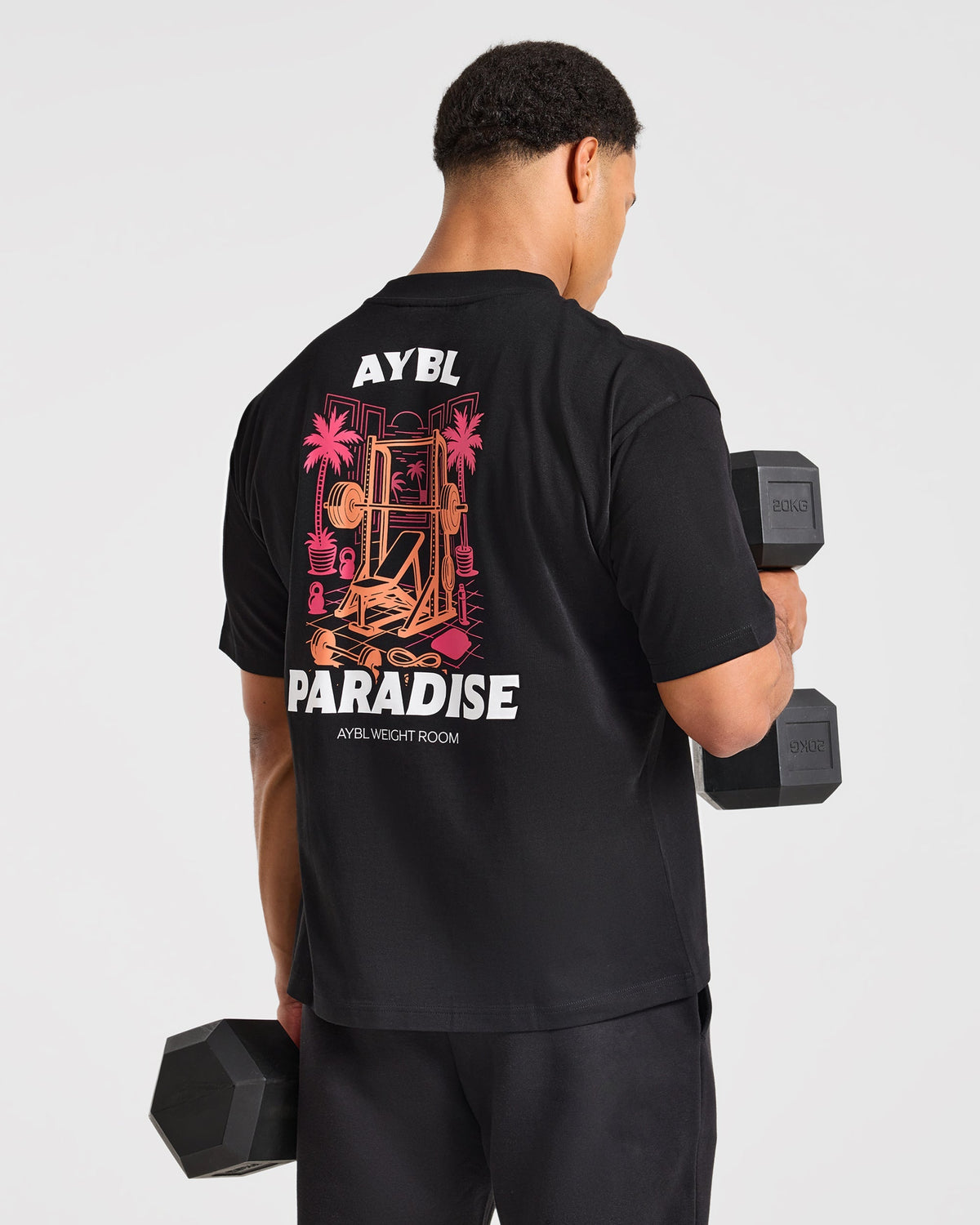 Iron Paradise Oversized T Shirt - Noir