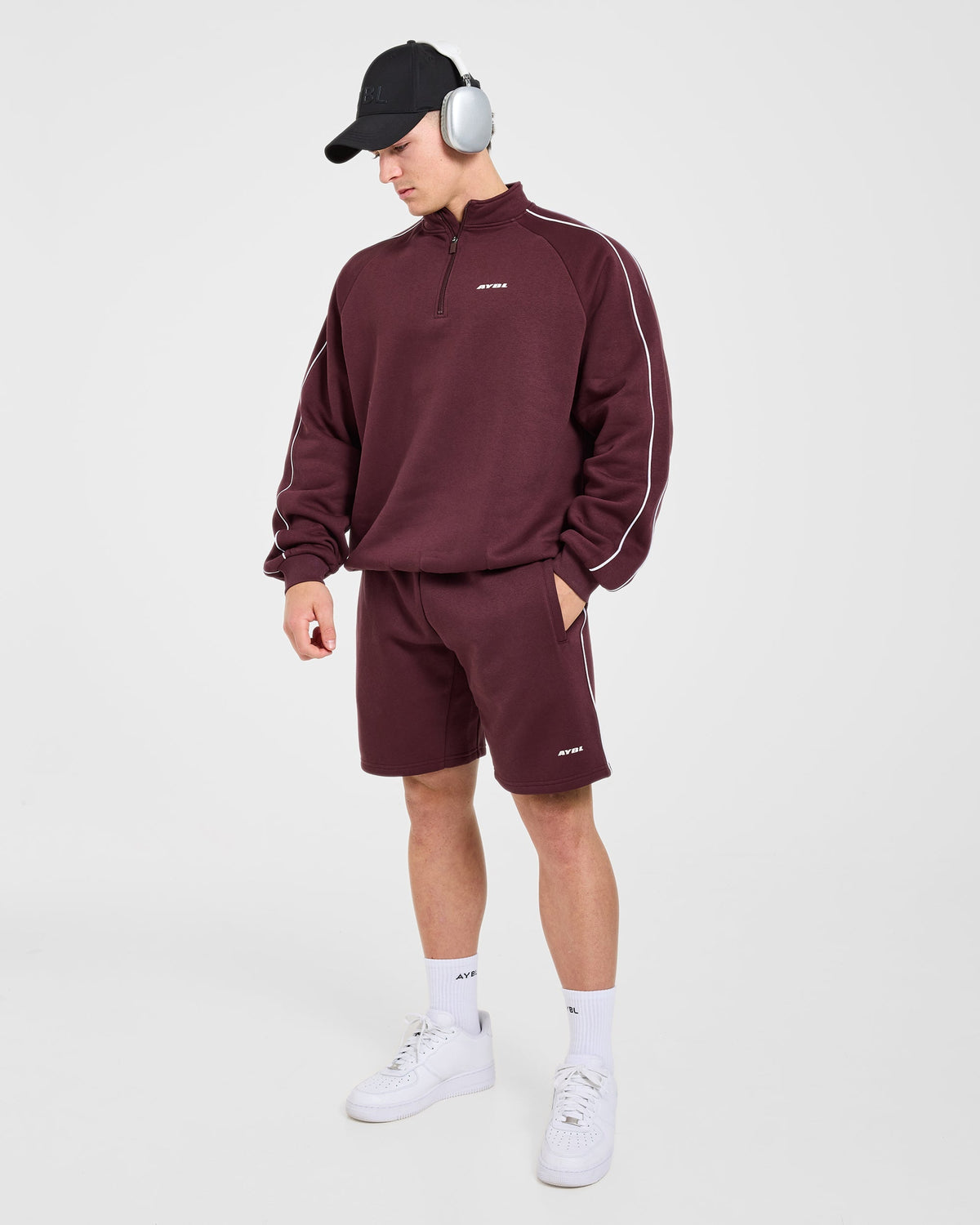 Restore Oversized Shorts - Dusty Plum