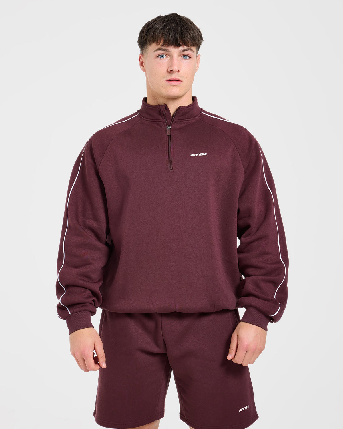 Restore Oversized 1/4 Zip Pullover - Dusty Plum