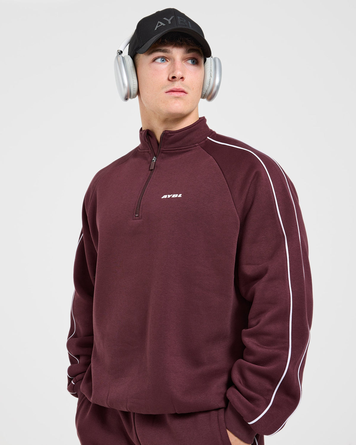 Restore Oversized 1/4 Zip Pullover - Dusty Plum