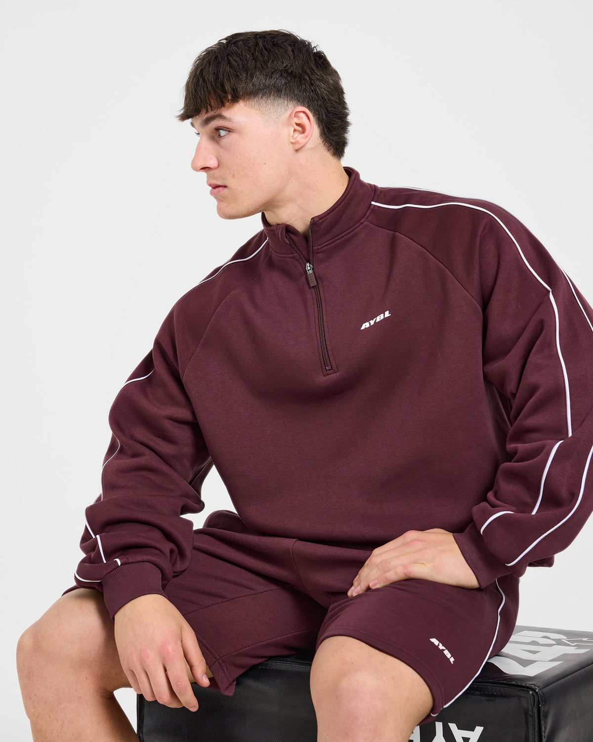 Restore Oversized 1/4 Zip Pullover - Dusty Plum