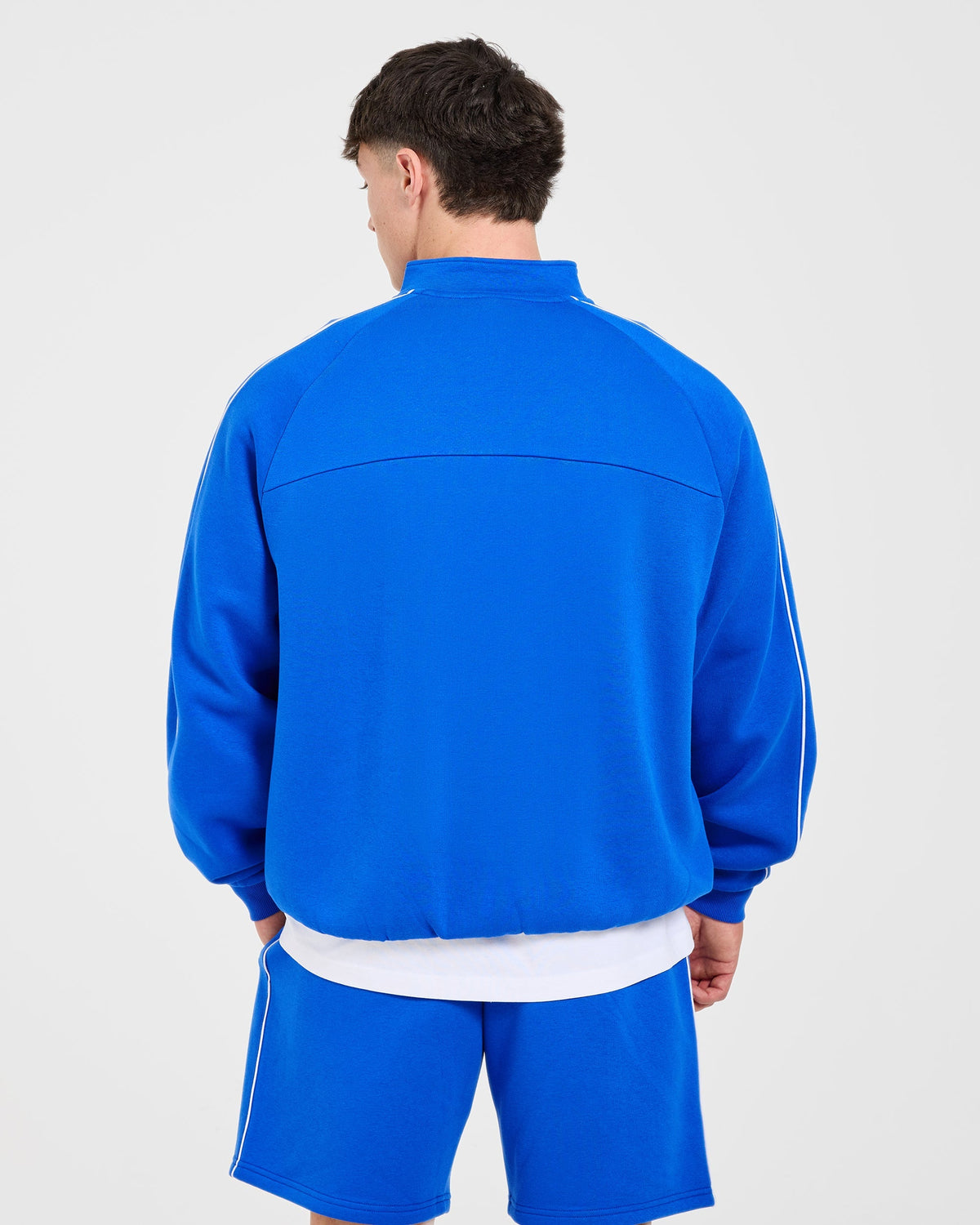Restore Oversized 1/4 Zip Pullover - Cobalt