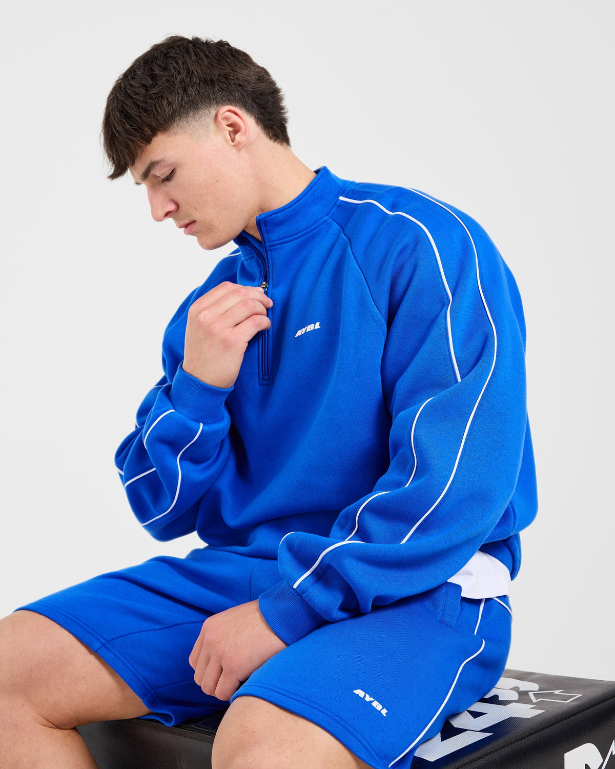 Restore Oversized 1/4 Zip Pullover - Cobalt