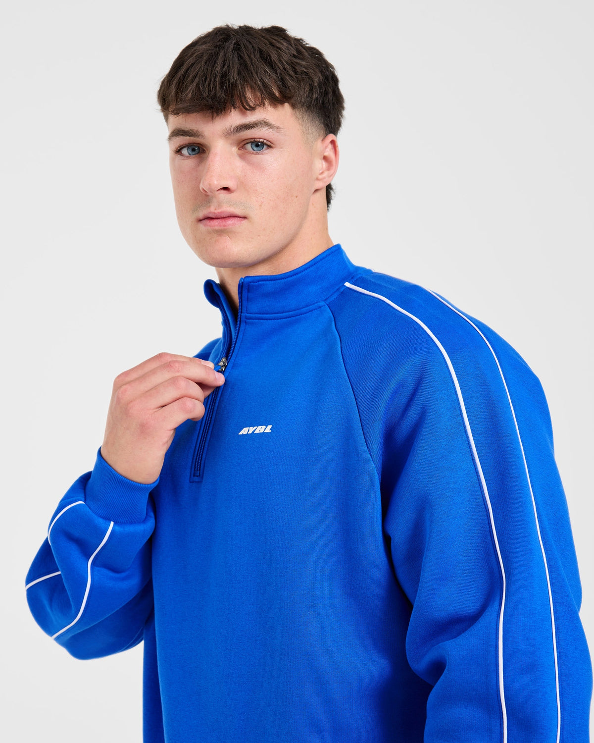 Restore Oversized 1/4 Zip Pullover - Cobalt