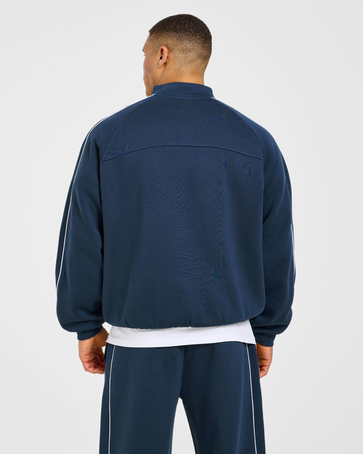 Restore Oversized 1/4 Zip Pullover - Navy Blue