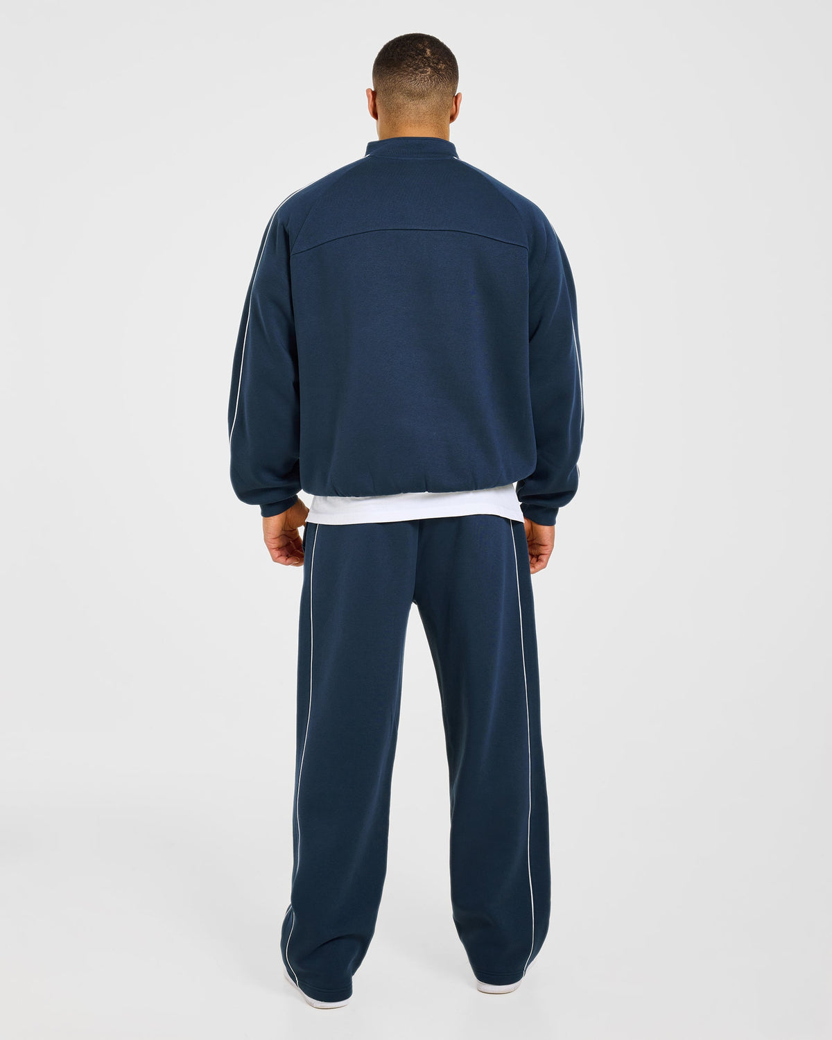 Restore Oversized 1/4 Zip Pullover - Navy Blue